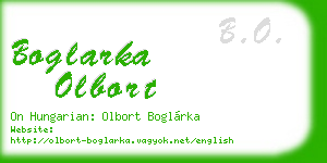 boglarka olbort business card