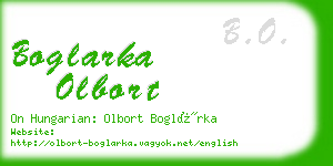 boglarka olbort business card
